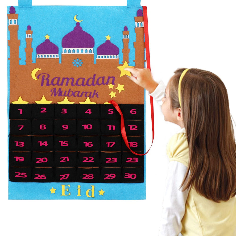 Calendrier du Ramadan - Calendrier du compte à rebours suspendu Eid Mubarak