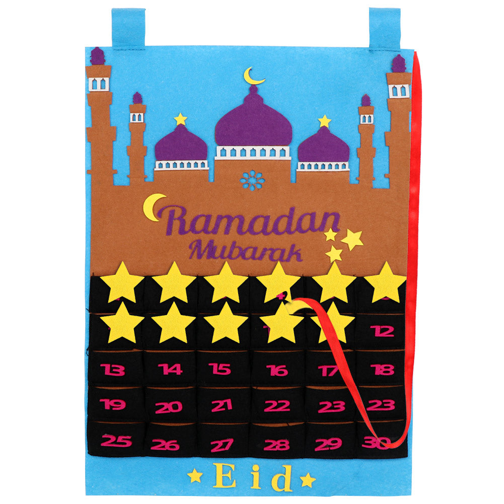Calendrier du Ramadan - Calendrier du compte à rebours suspendu Eid Mubarak