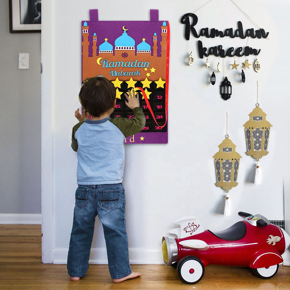 Calendrier du compte à rebours du Ramadan - Violet