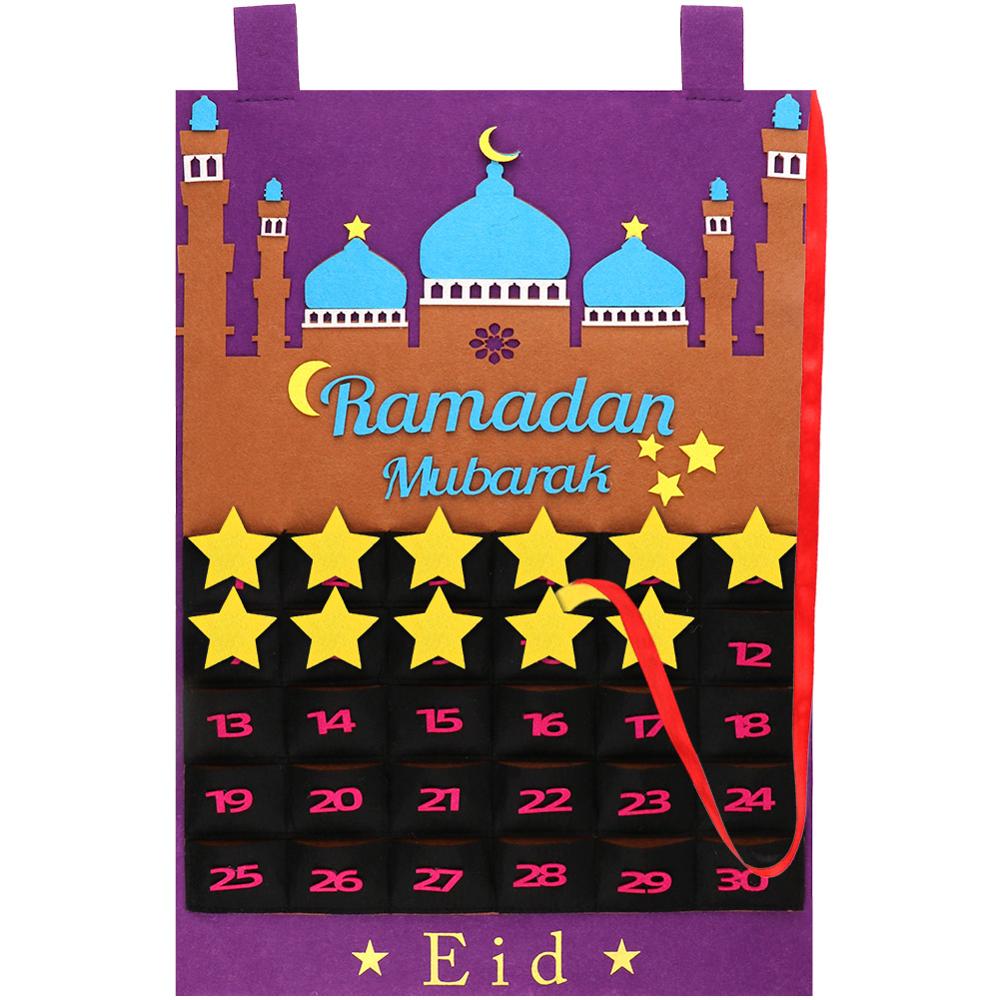 Calendrier du compte à rebours du Ramadan - Violet