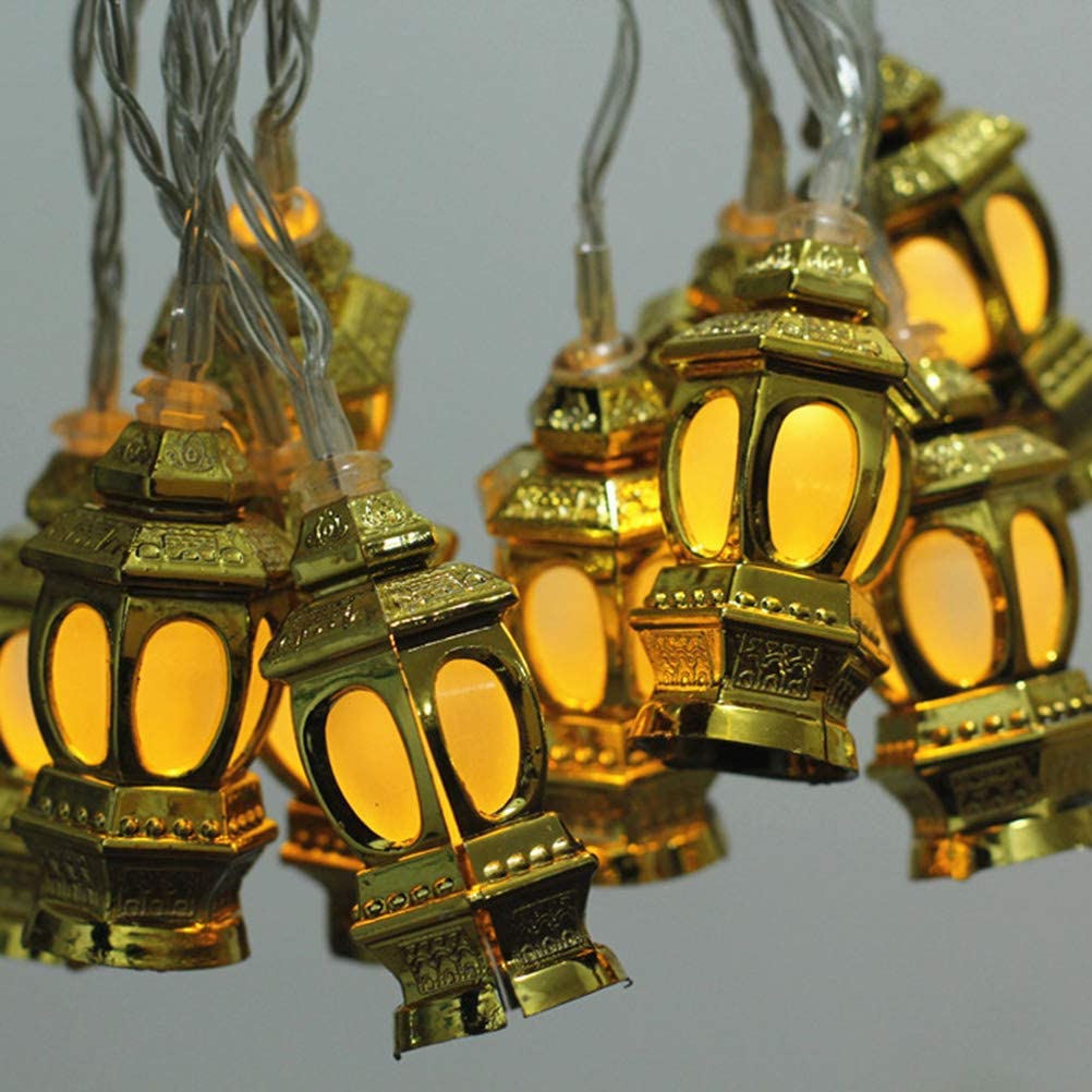 Ramadan Golden Lantern Light String