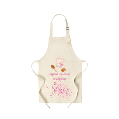 Official maamoul head baker - Pink Print - Children Apron