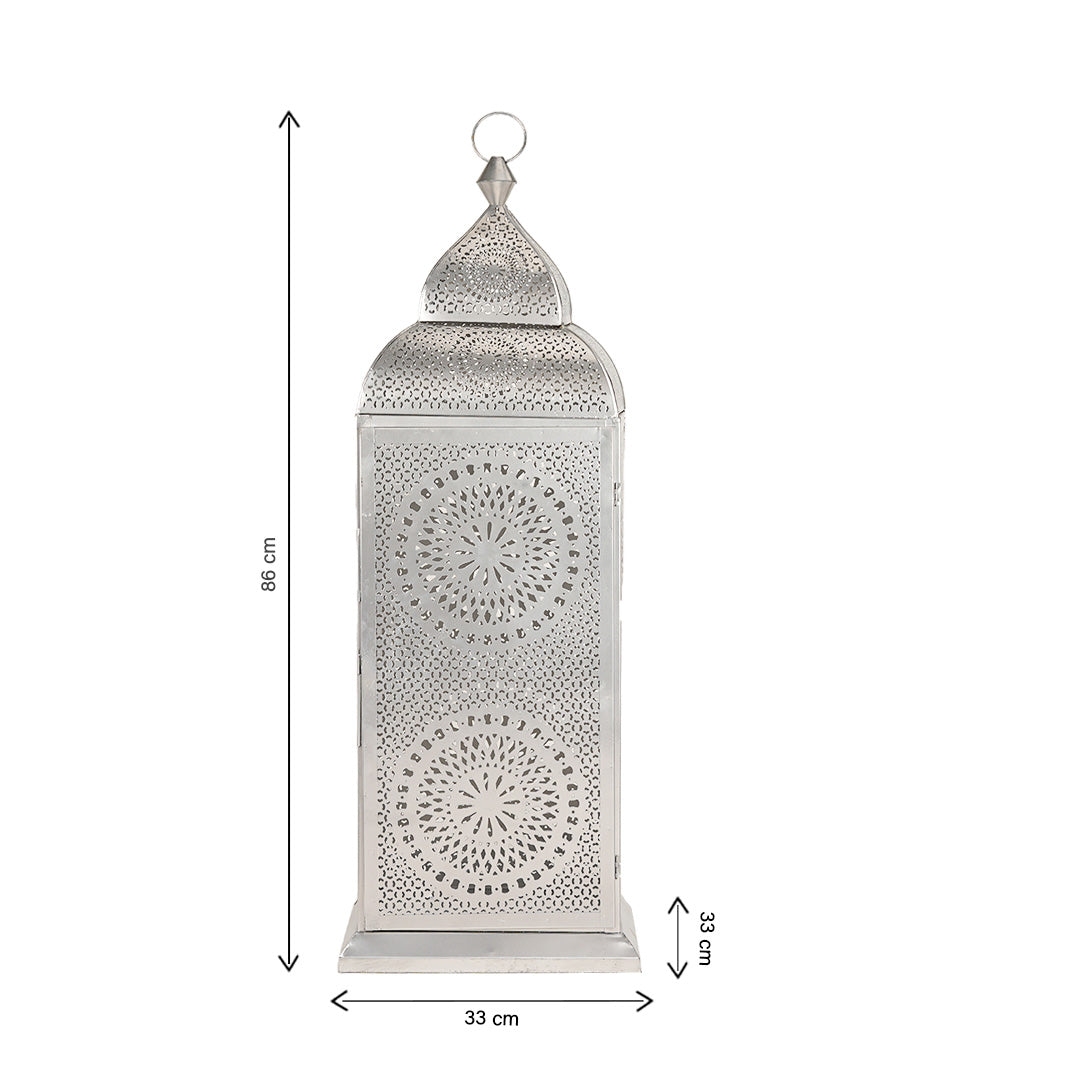 Authentic Handmade Chakra Lantern - Silver