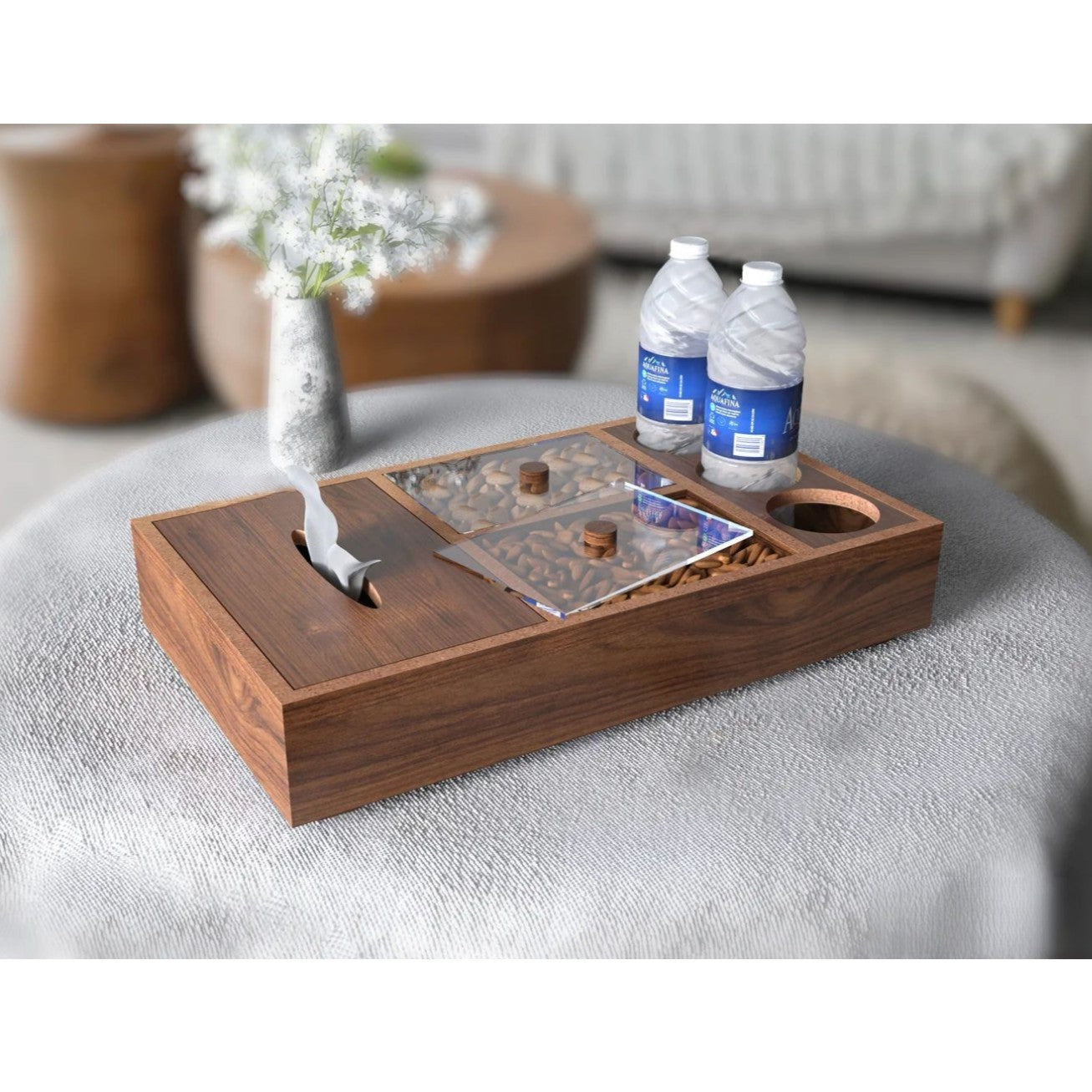 Wooden Coffee Table Organizing Tray - Medium