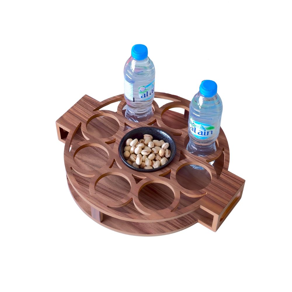 Iftar Water and Dates Wooden Tray