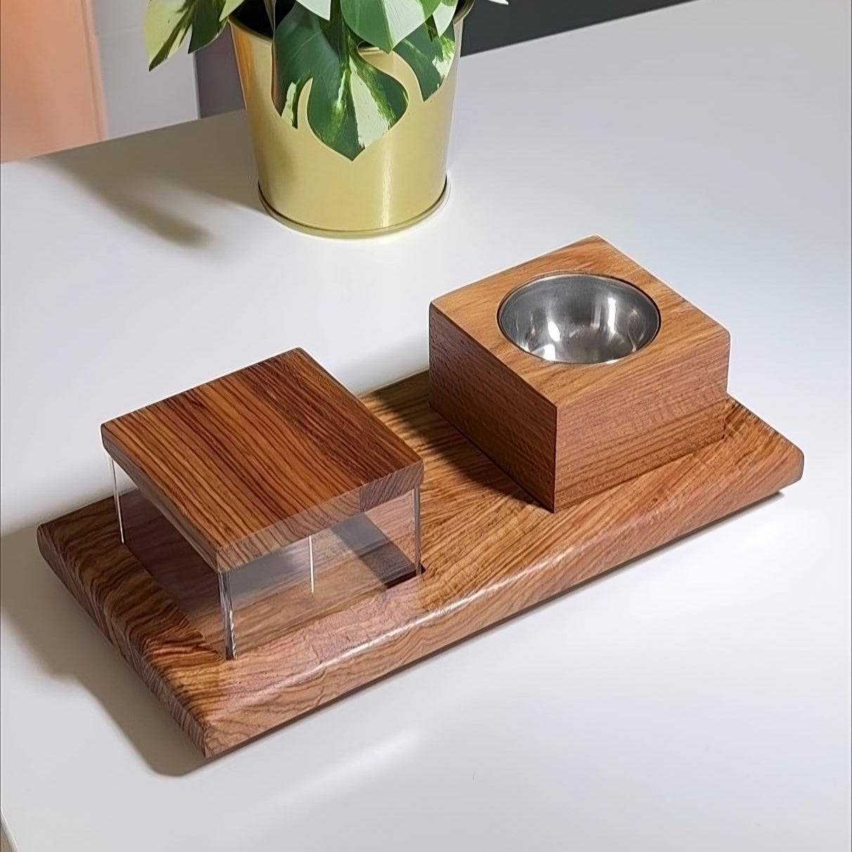 Wooden Incense Burner Tray Set