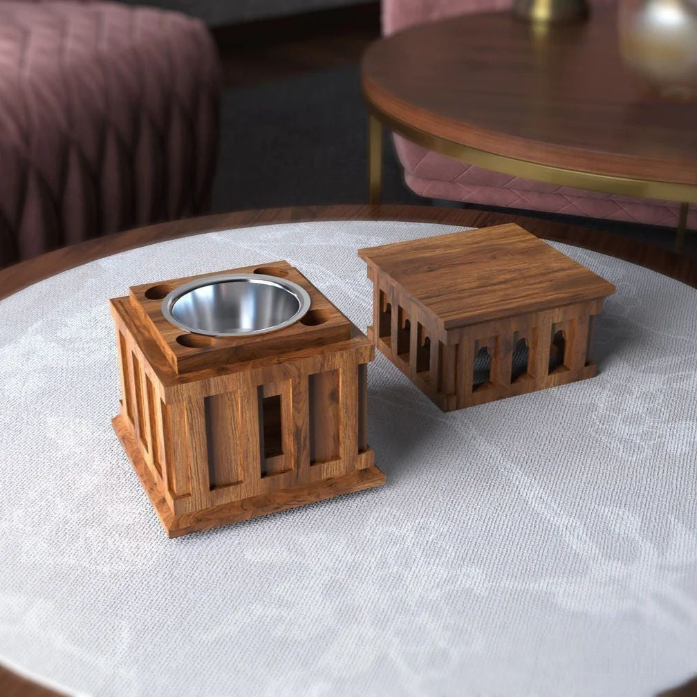 Wooden Wind Tower Incense Burner