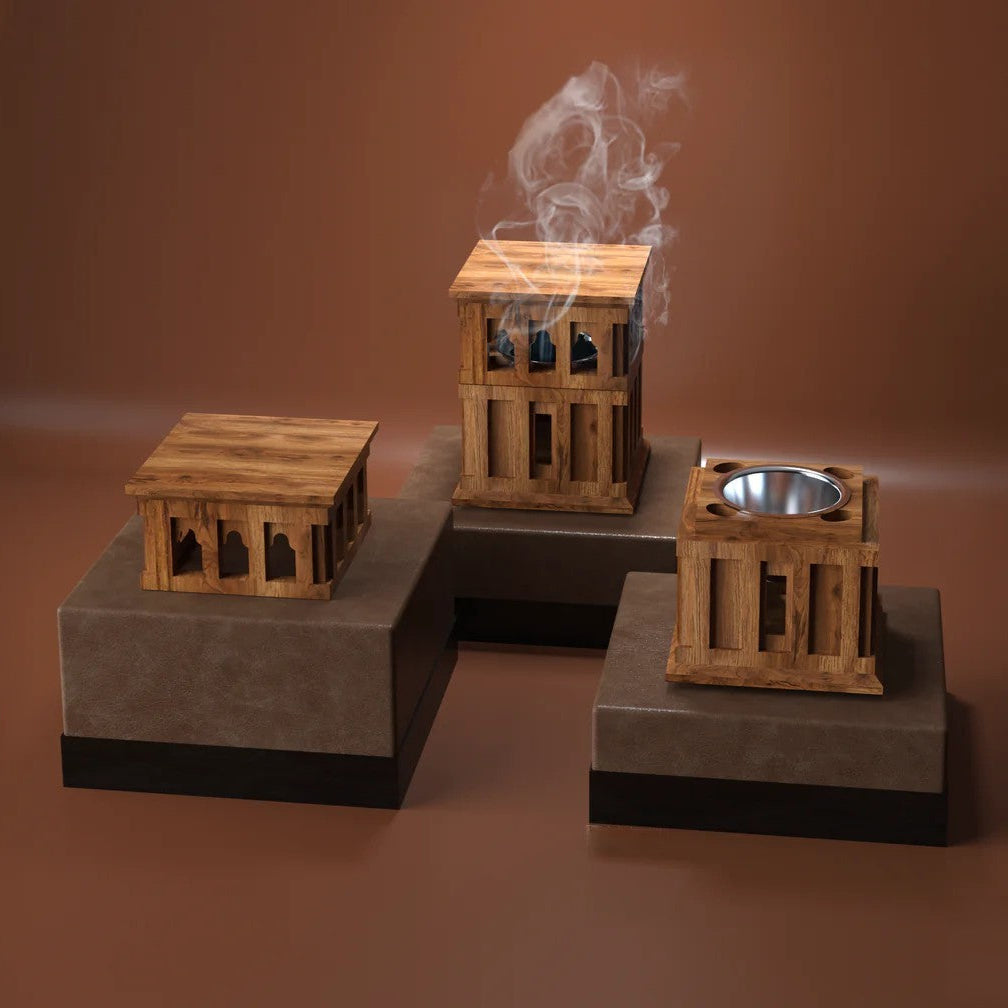 Wooden Wind Tower Incense Burner