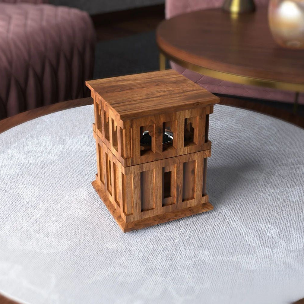 Wooden Wind Tower Incense Burner