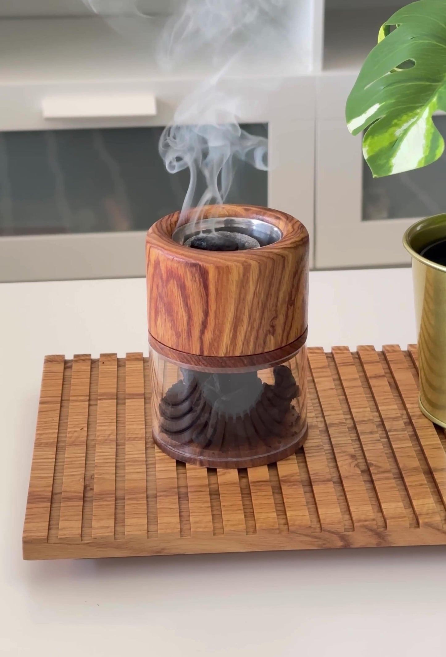 Mini Wooden Incense Burner