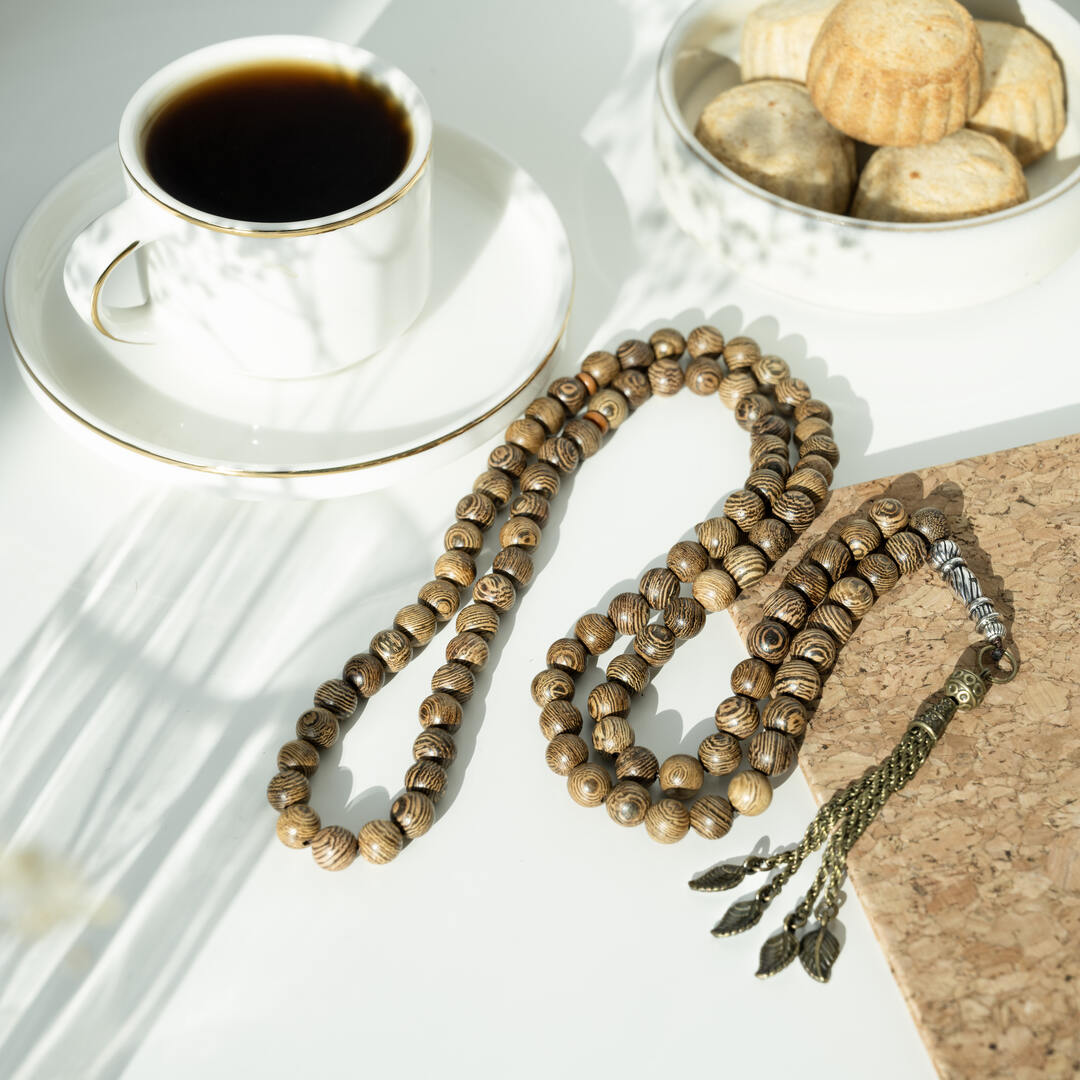 Muslim Prayer beads - Zebra Wood