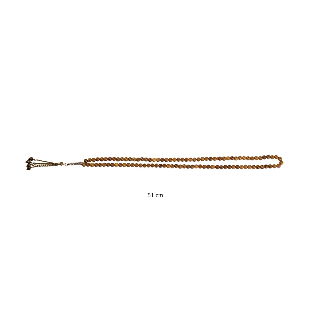 Muslim Prayer beads - Zebra Wood