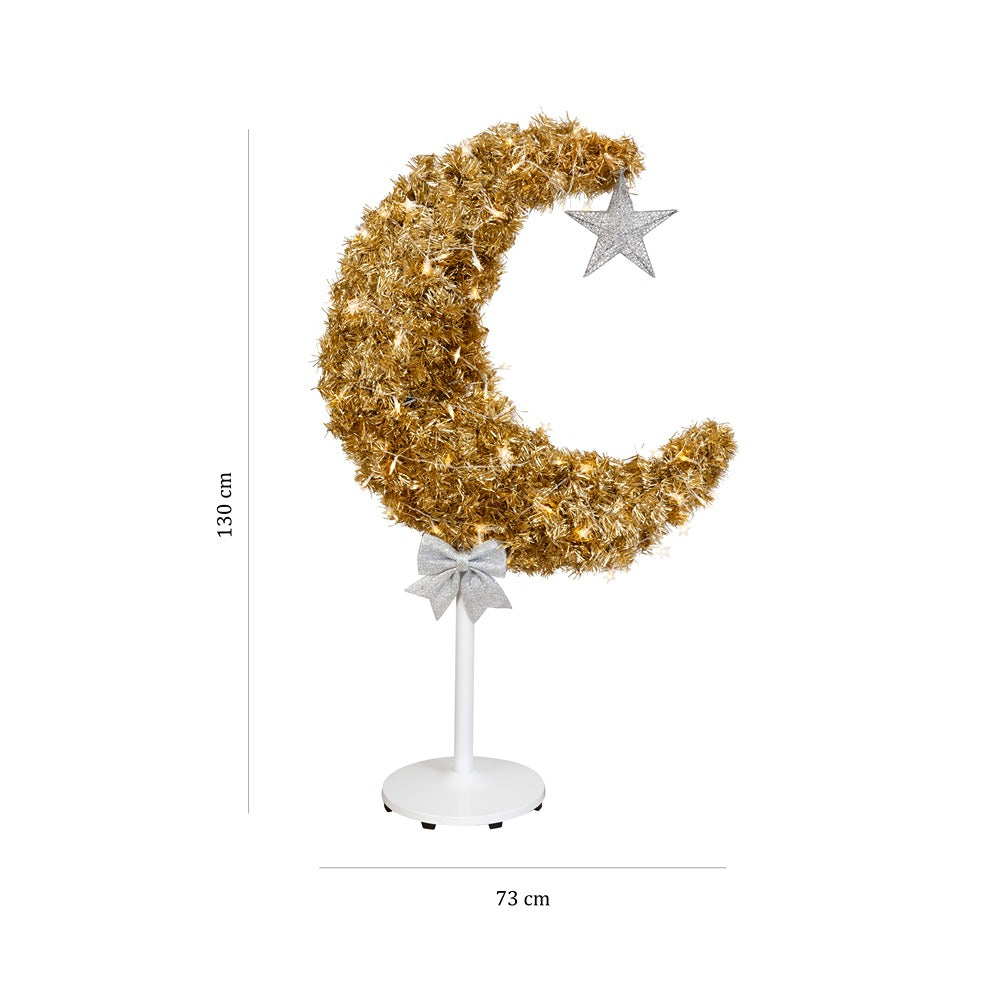 شجرة هلال رمضان - ذهبي