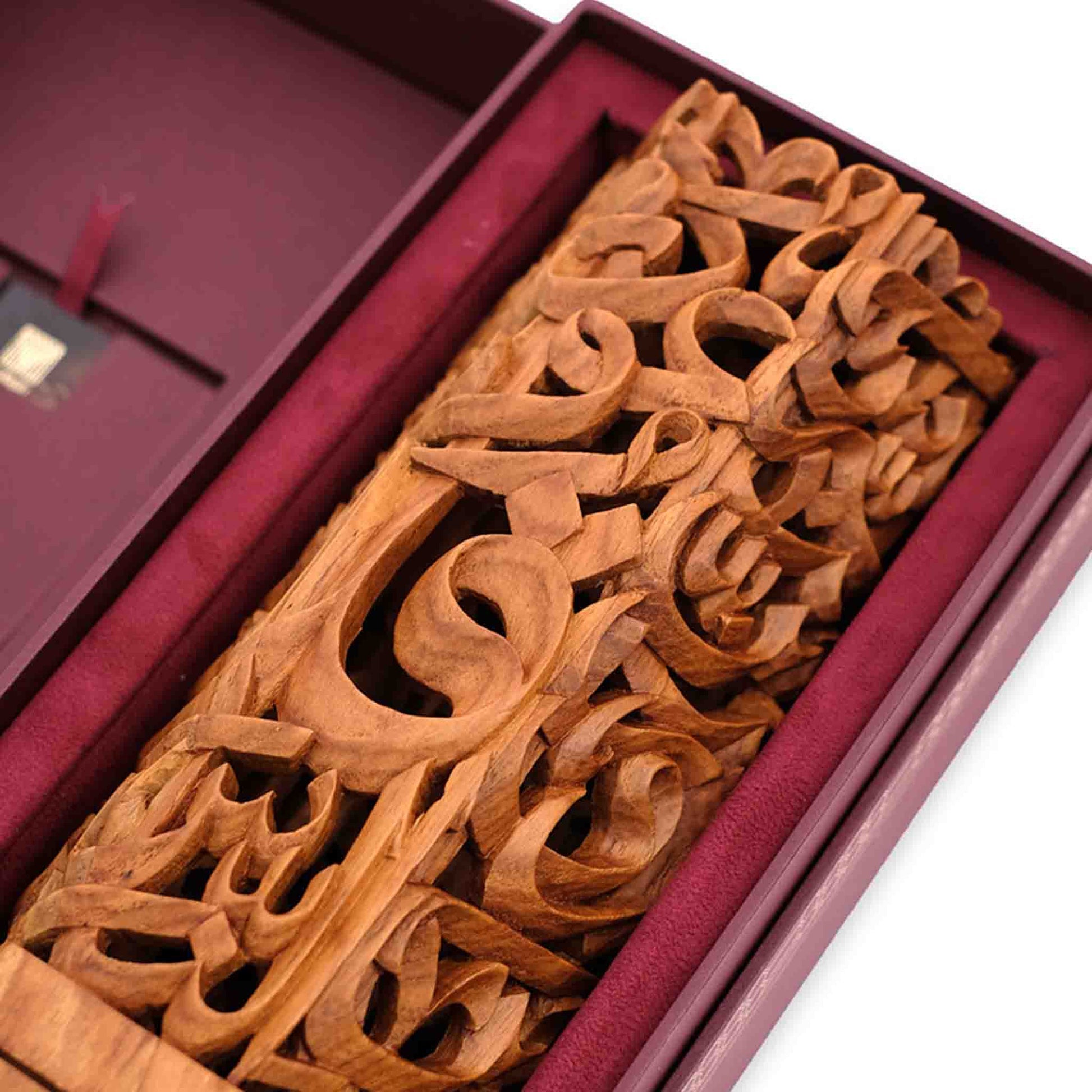 Semi 3D Hexagonal Mubkhara - Teak Wood Carving