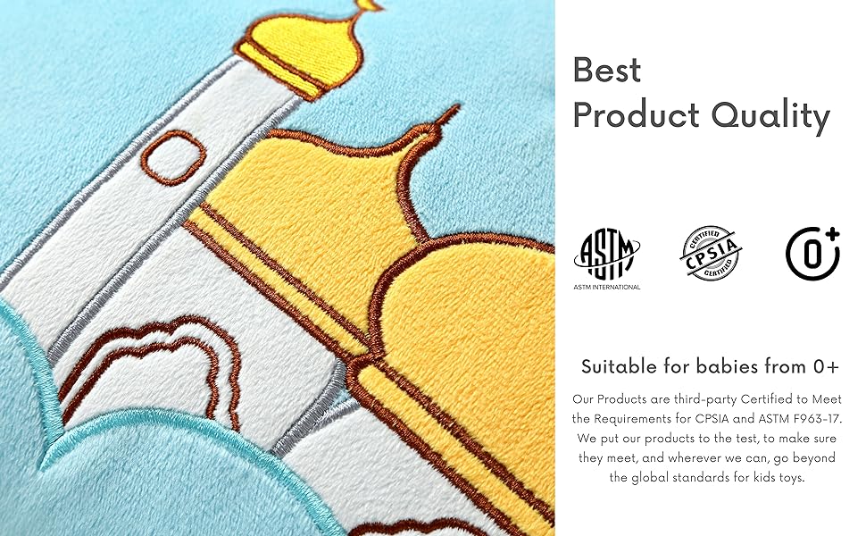 Sky Mosque Talking Quran Pillow