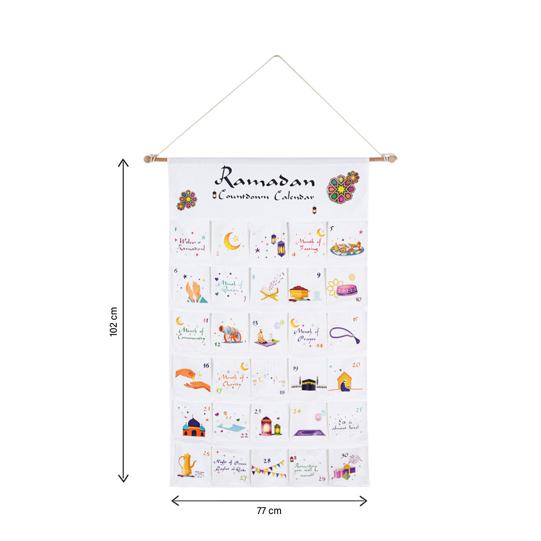 Calendrier du compte à rebours du Ramadan pour les enfants - Canva