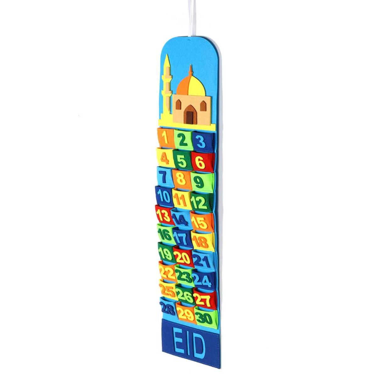 Calendrier du compte à rebours pour enfants du Ramadan - Feutre