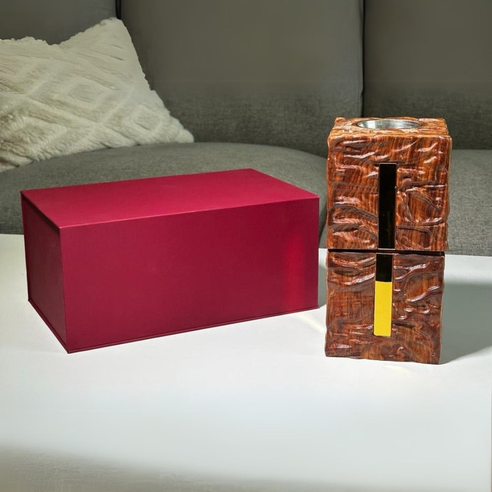 Wooden Acrylic Superposed Incense Burner