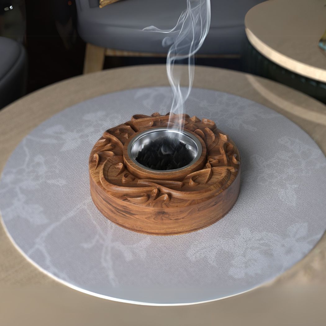 3D Round Incense Burner