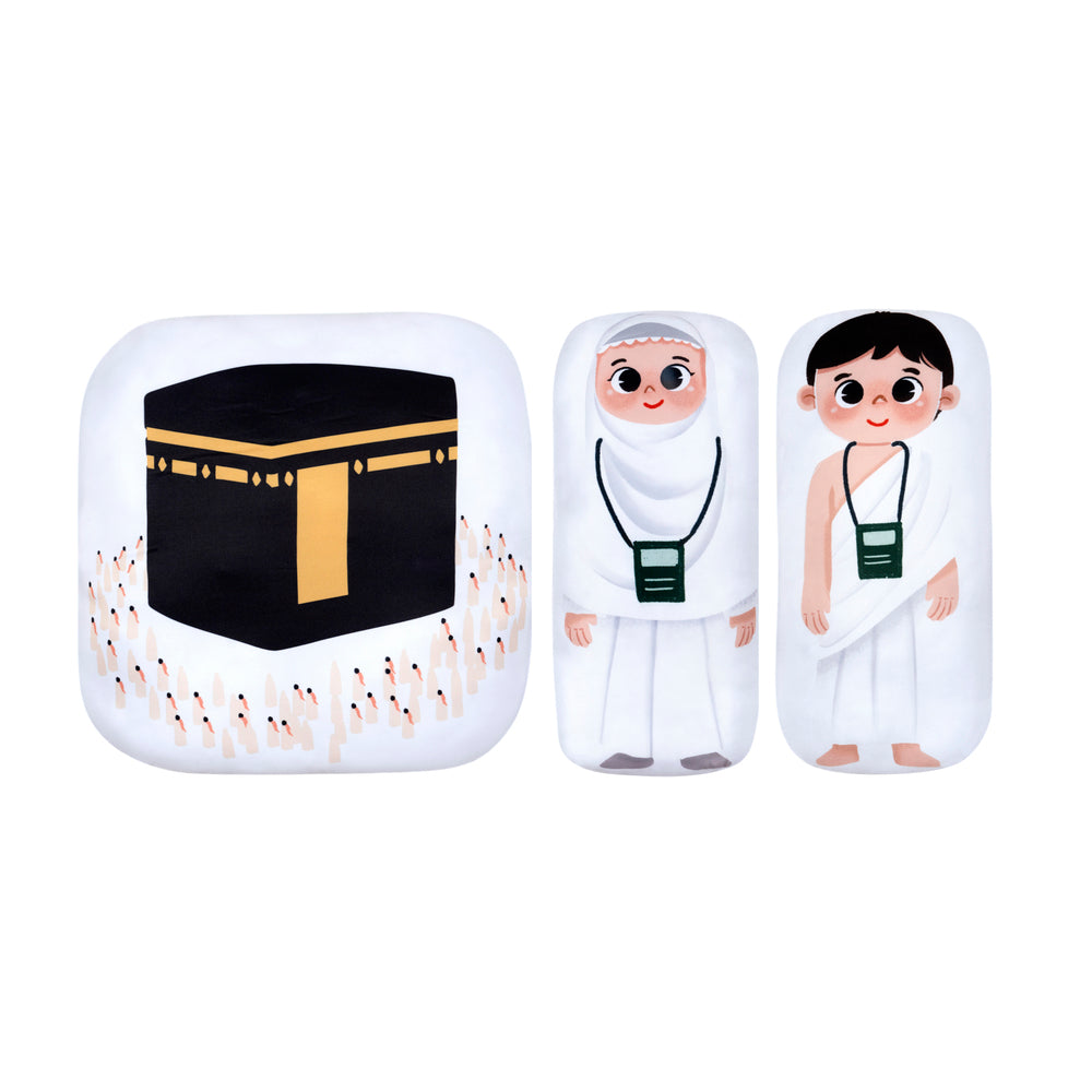 Off to Makkah - Girl Pillow