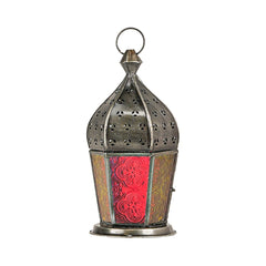 Arabian Antique Lantern - Red & Yellow Color Glass