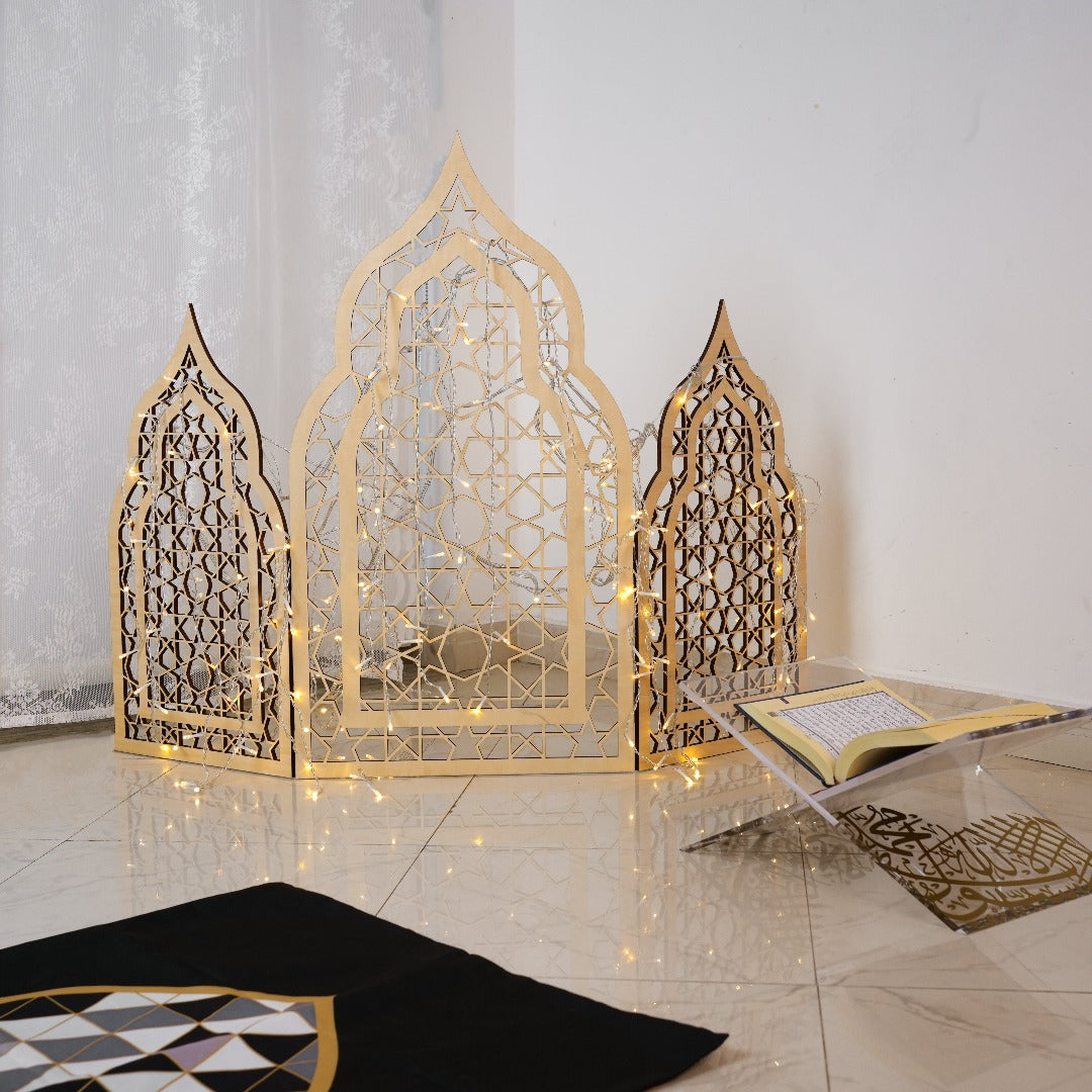 عرض ثلاثي للمساجد الخشبية