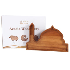 HILALFUL Mosque - Acacia Wooden Tray