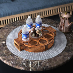 Iftar Water and Dates Wooden Tray