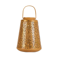 Polka-Dot Carved Golden Lantern
