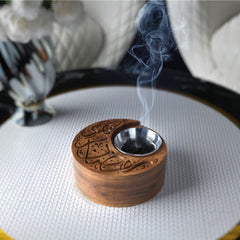 Ramadan Wooden Crescent Incense Burner