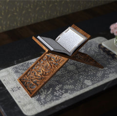 Wooden Arabic Caligraphy Quran Stand