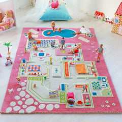 IVI 3D Playhouse Pink Design Carpet