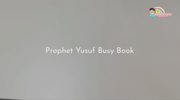 Prophet Yusuf Busy Book by Bebecucu - HilalFul