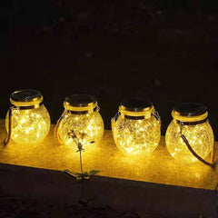 HilalFul Light Decoration - Pot de guirlandes lumineuses suspendues (solaire)