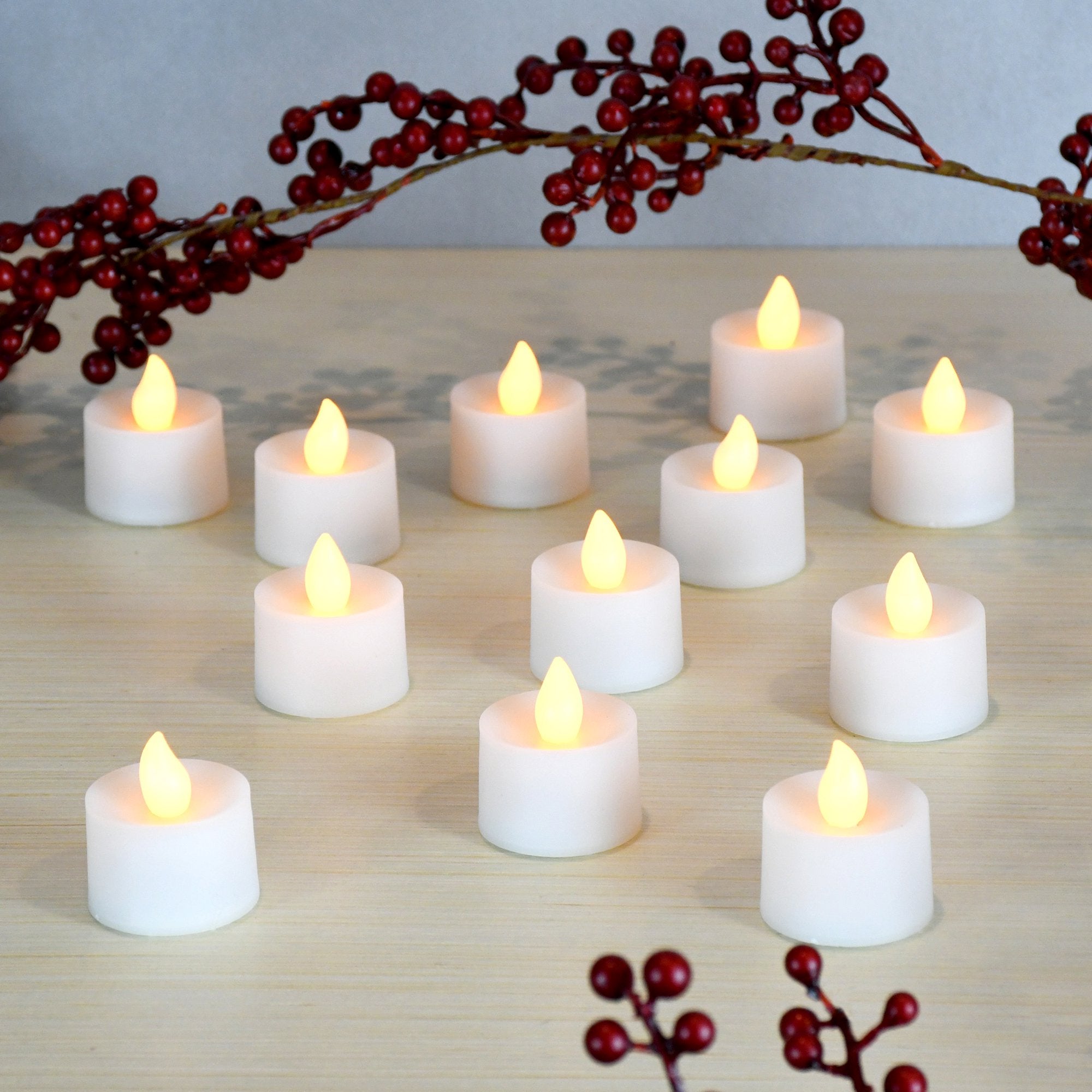 Small Candles Battery Operated (Pack of 12)