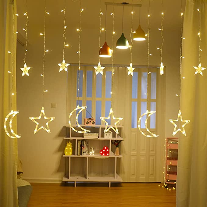 Hanging Moon & Star String - 3.5m