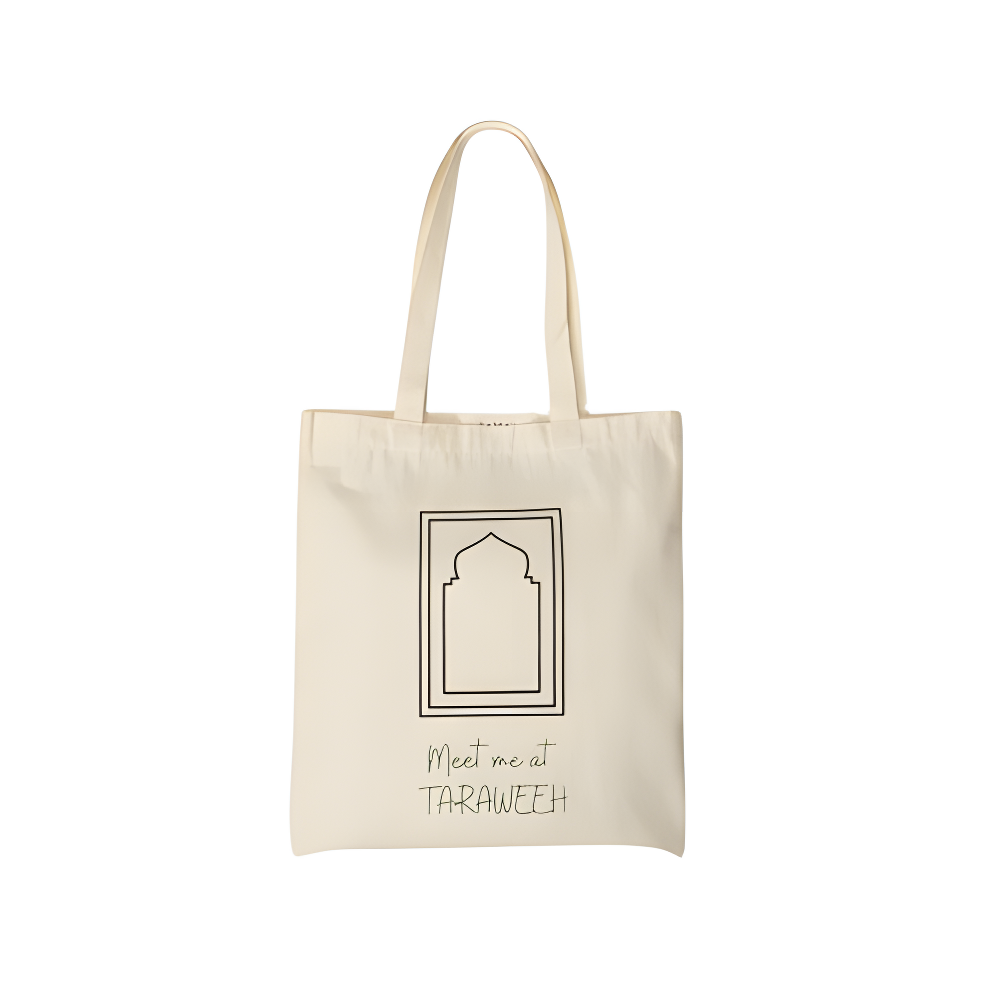 100% Cotton Adult Tote Bag - Meet Me At Taraweeh