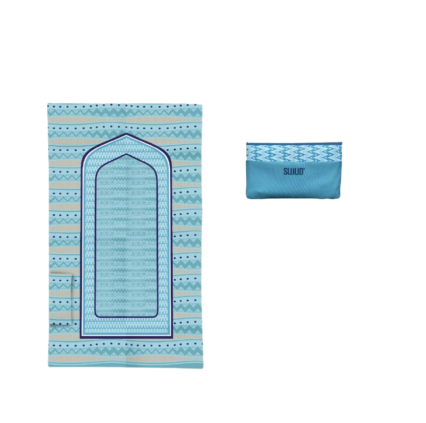 Pocket Prayer Mat - Sujud Serat Biru