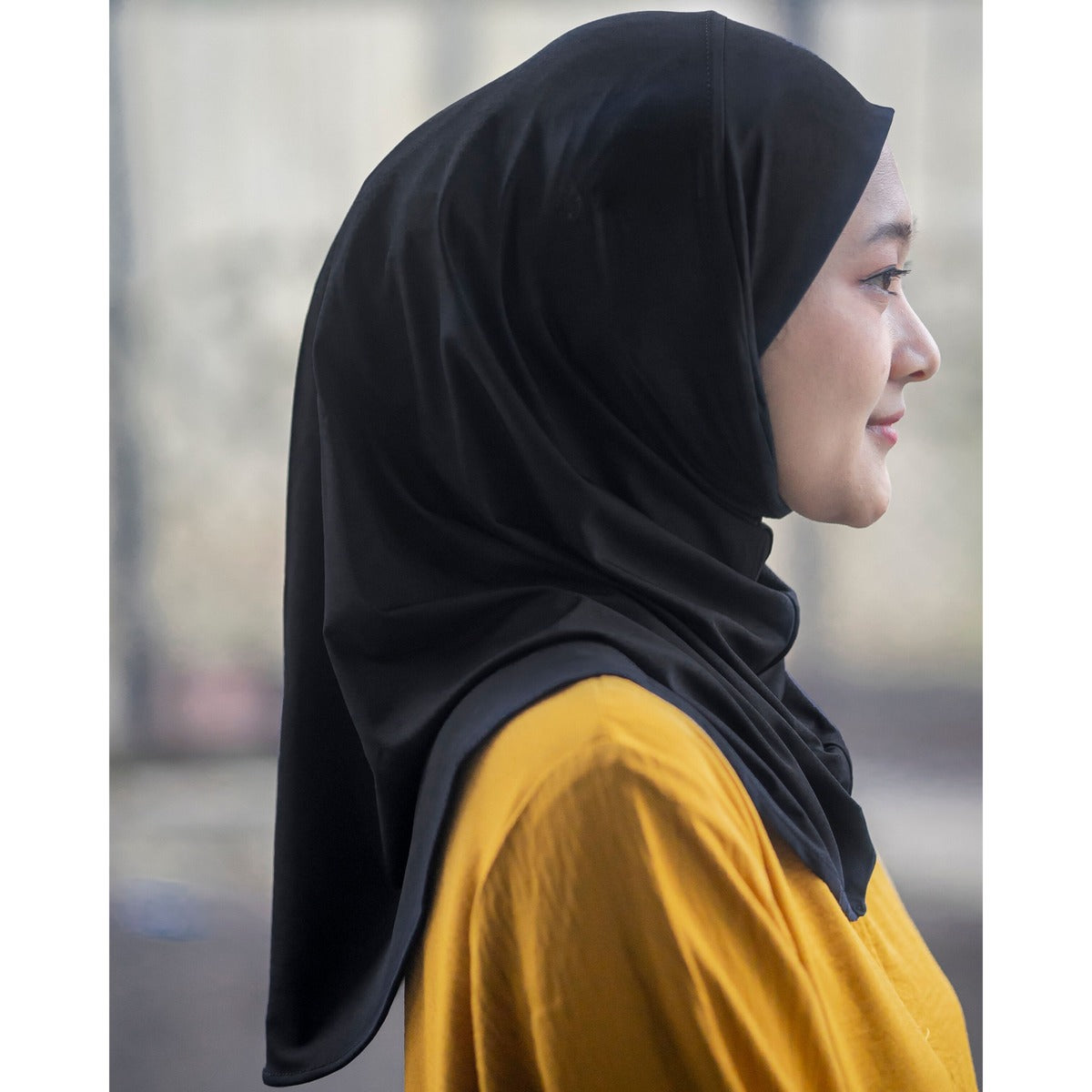 Hijab de sport à vos marques, prêts, partez - Noir
