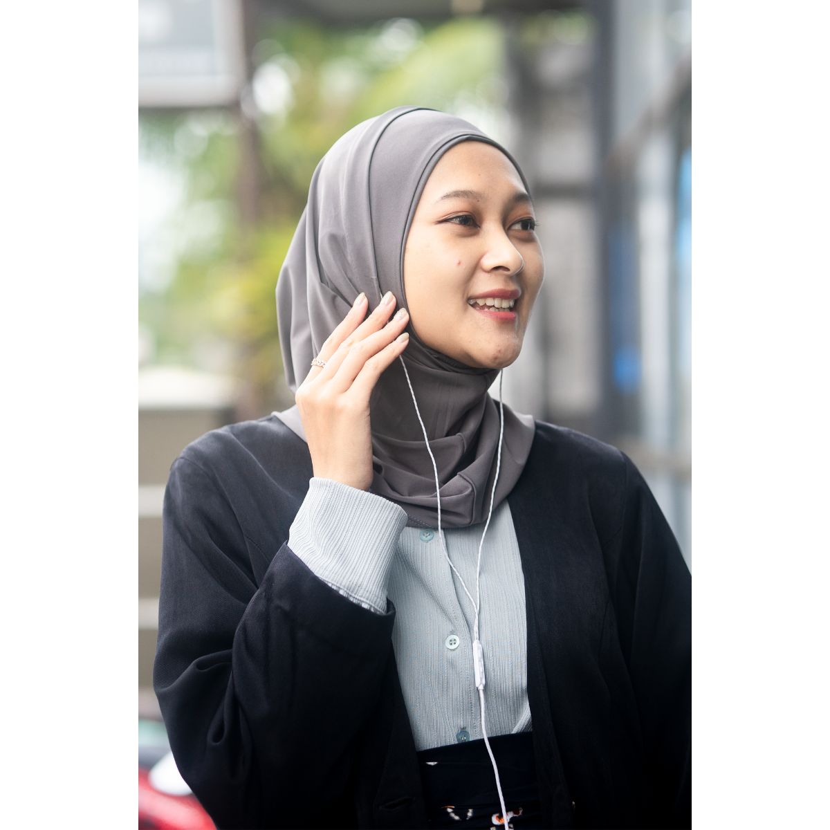 Ready, Set, Go Sports Hijab - Grey