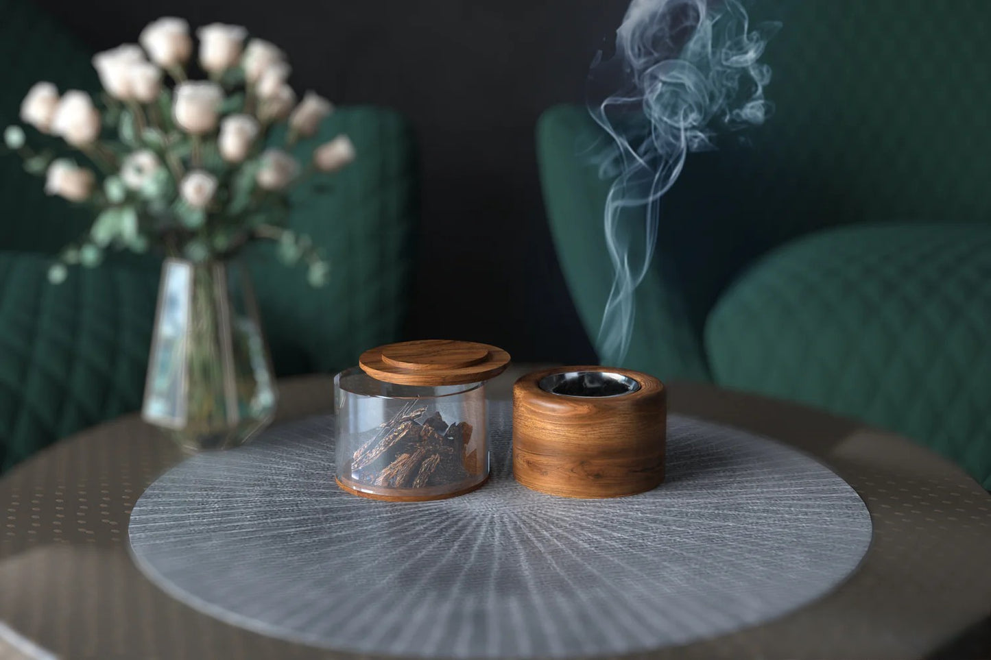 Mini Wooden Incense Burner