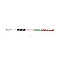 UAE Flag Color Prayer Beads (99 beads)