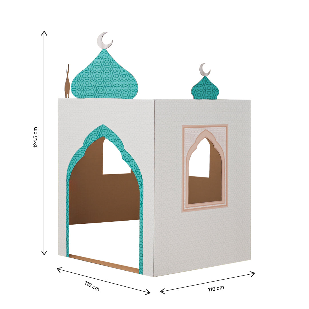 هلال فول موضوع مسجد اللعب من الورق المقوى