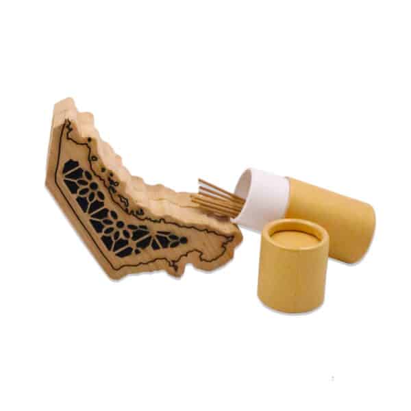 Mini Wooden Oud Incense Burner Gift - UAE Map Design