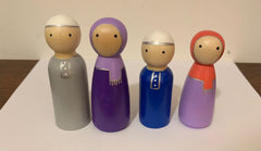 Wooden Toys - Muslim Family