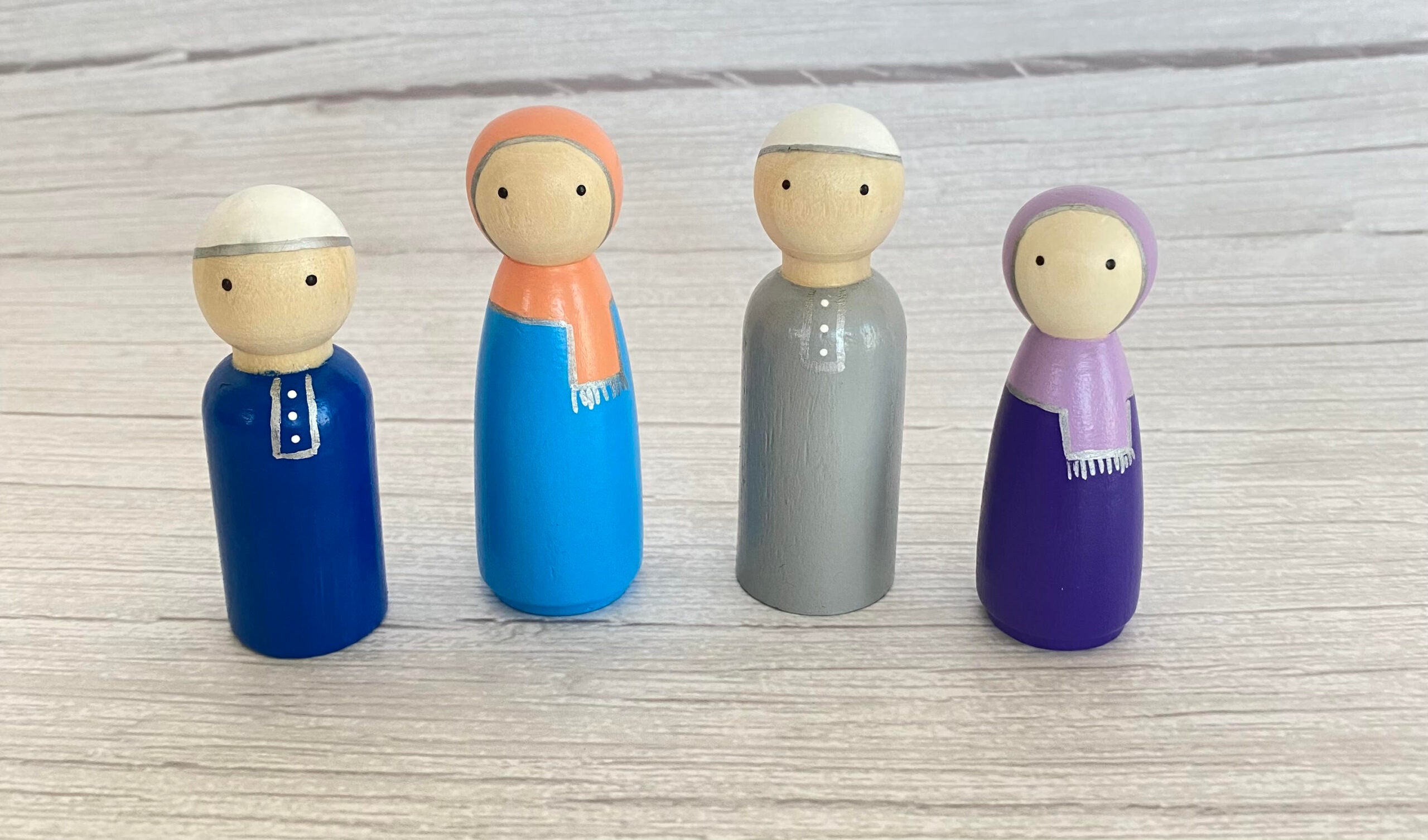 Wooden Toys - Muslim Family