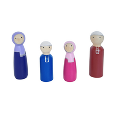 Wooden Toys - Muslim Family