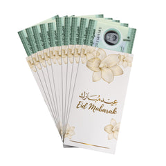 Eid Money Envelopes - Gold Flowers