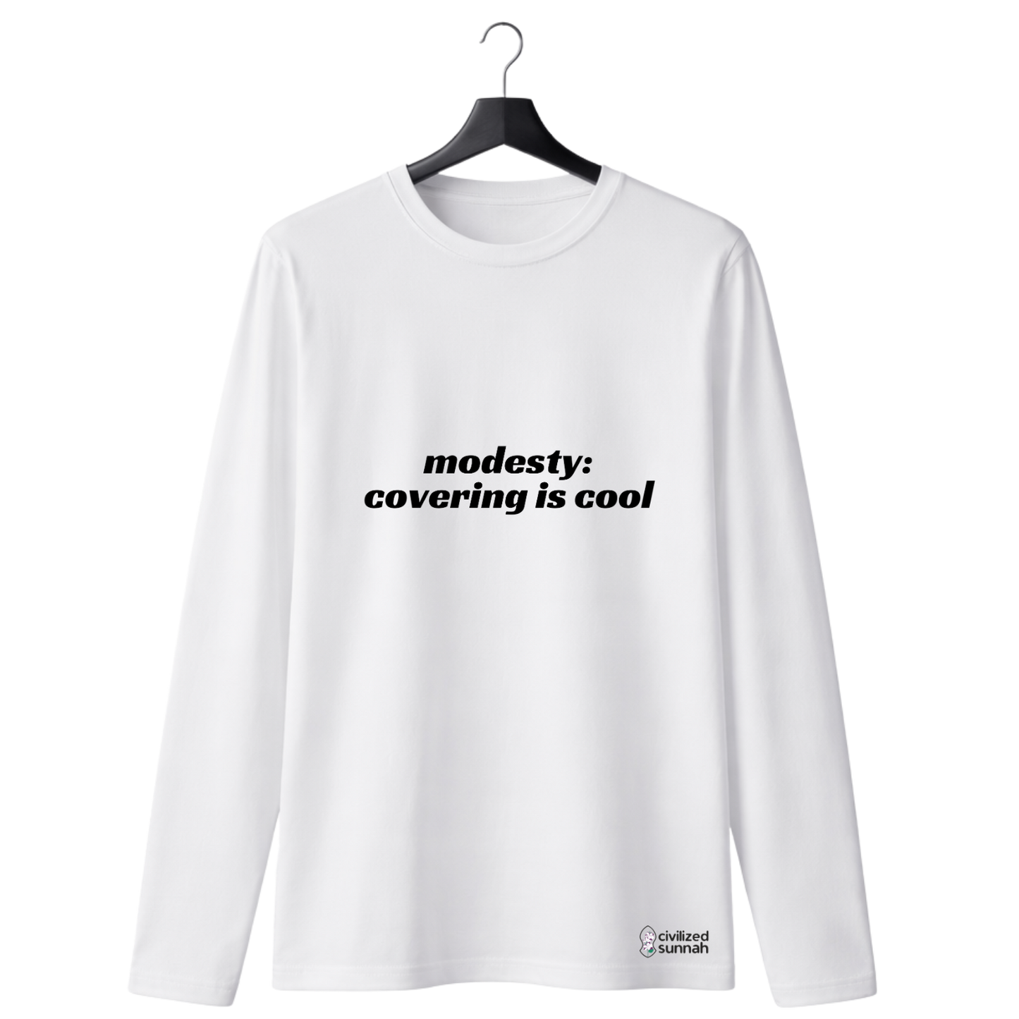 Civilized Sunnah™ by @Laylaelwafiofficial - modesty: covering is cool T-Shirt