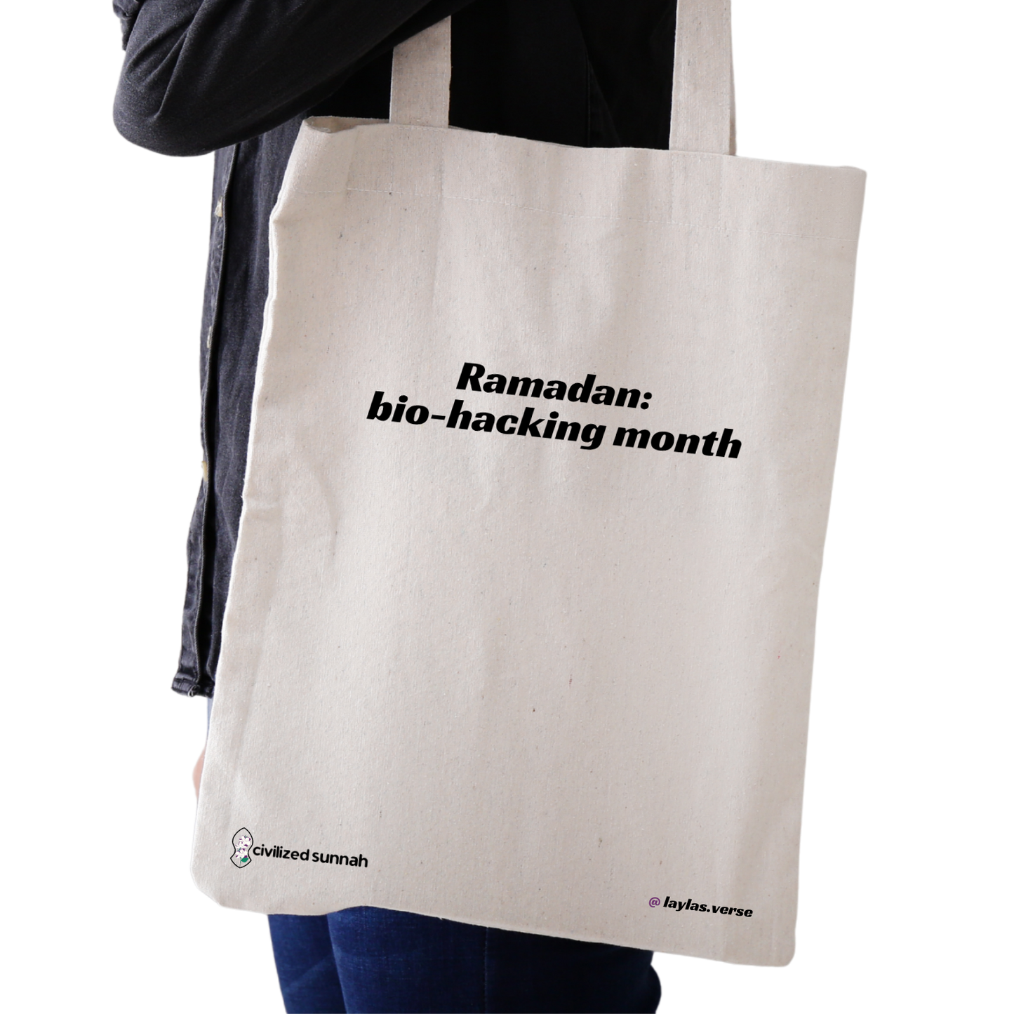 Civilized Sunnah™ by @Laylaelwafiofficial - Ramadan: Bio Hacking Month Tote Bag